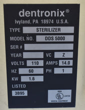 Load image into Gallery viewer, Dentronix DDS 5000 Dental Dentistry Dry-Heat Instrument Sterilizer
