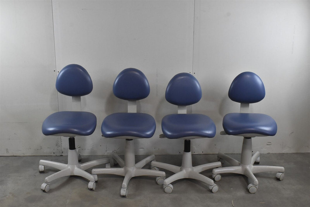 Lot of 4 Midmark Dental Adjustable Doctor Stools