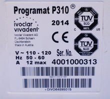 Load image into Gallery viewer, Ivoclar Vivadent Programat P310 Dental Restoration Furnace w/ Pump
