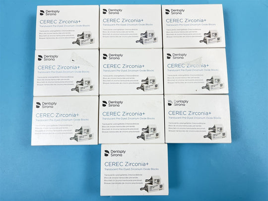 NEW UNUSED Lot of 29 Dentsply Sirona Zironia+ Mono Starter Dental CAD/CAM Blocks