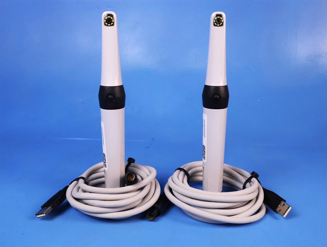 Lot of 2 Air Techniques Cam-X Elara Dental Intraoral Camera Imaging Systems