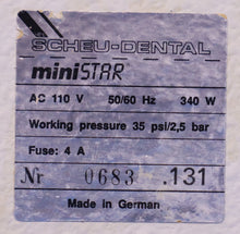 Load image into Gallery viewer, Scheu MiniStar Dental Vacuum Pressure Thermoforming System
