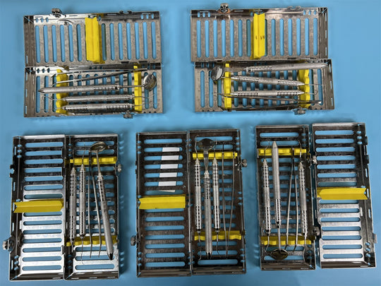 Lot of 5 Hu-Friedy IMS Dental Instruments with Cassettes