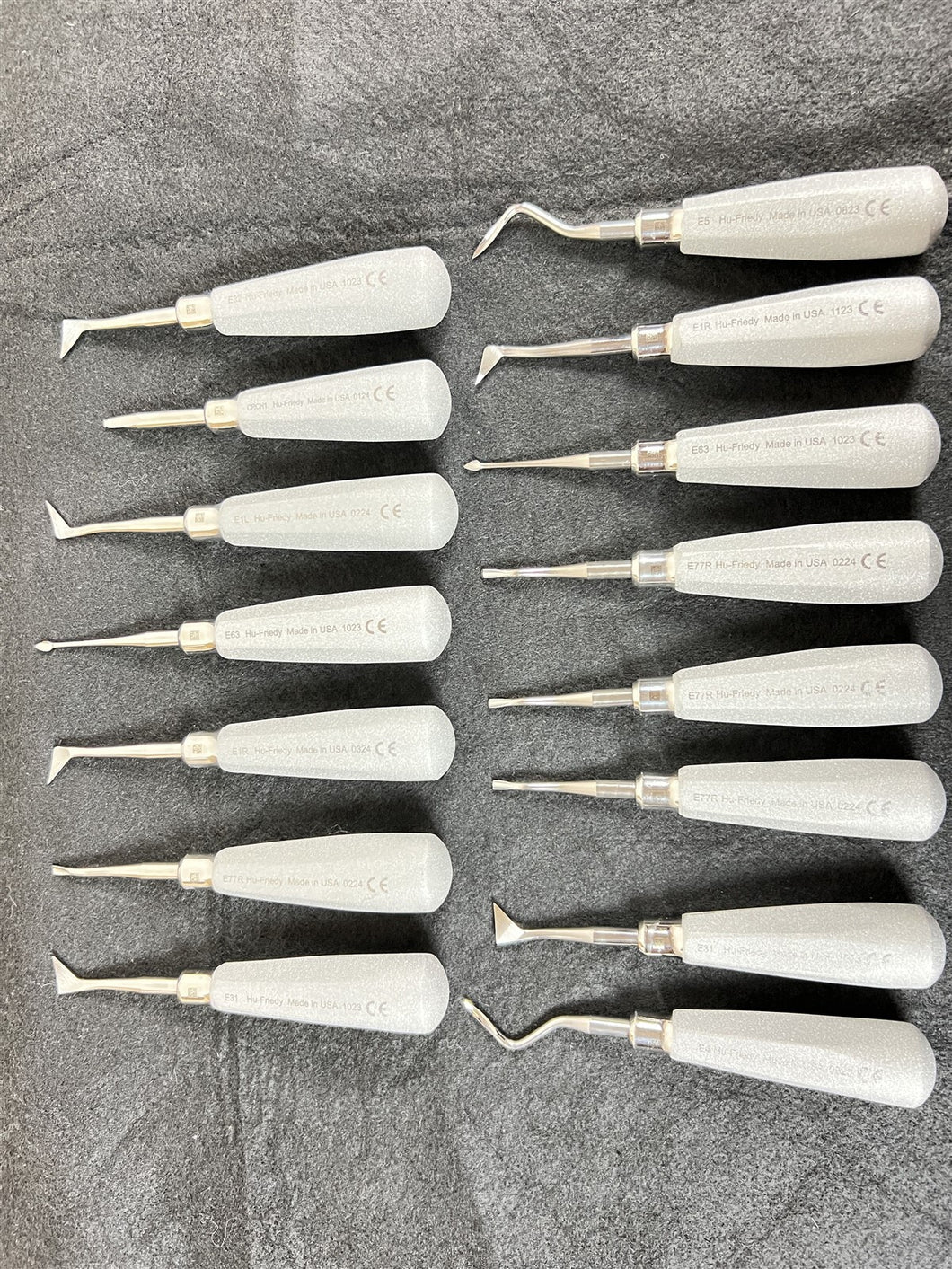 Lot of 15 Hu-Friedy Elevators Dental Dentistry Tooth Extraction Handpieces