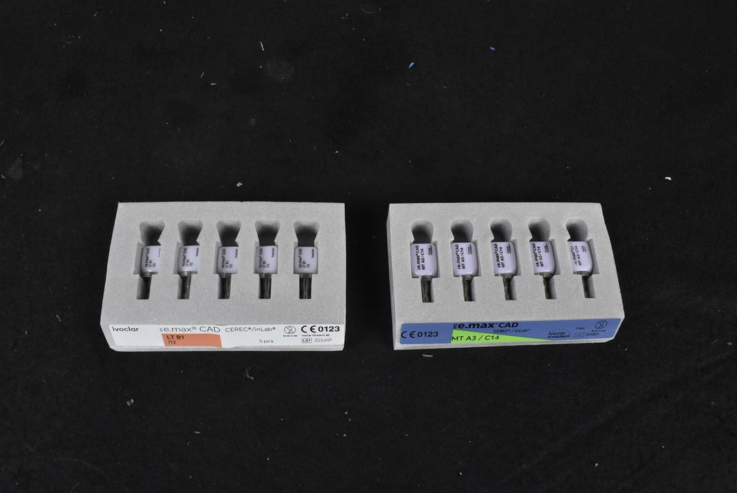 Lot of 10 CEREC Milling Blocks for CAD/CAM Restorative Dentistry