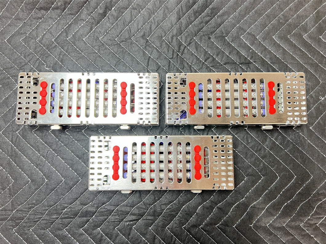 Lot of 3 Hu-Friedy Dental Instrument Cassettes