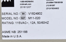 Load image into Gallery viewer, Midmark Ritter M11 Dental Autoclave Sterilizer REFURBISHED w/ 1 YEAR WARRANTY
