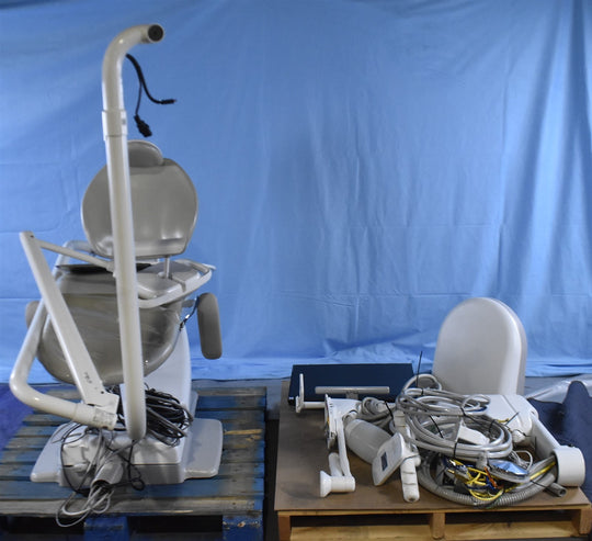 Adec 311 Dental Exam Chair with 541 12 O'Clock Rear Delivery, 375L Exam Light