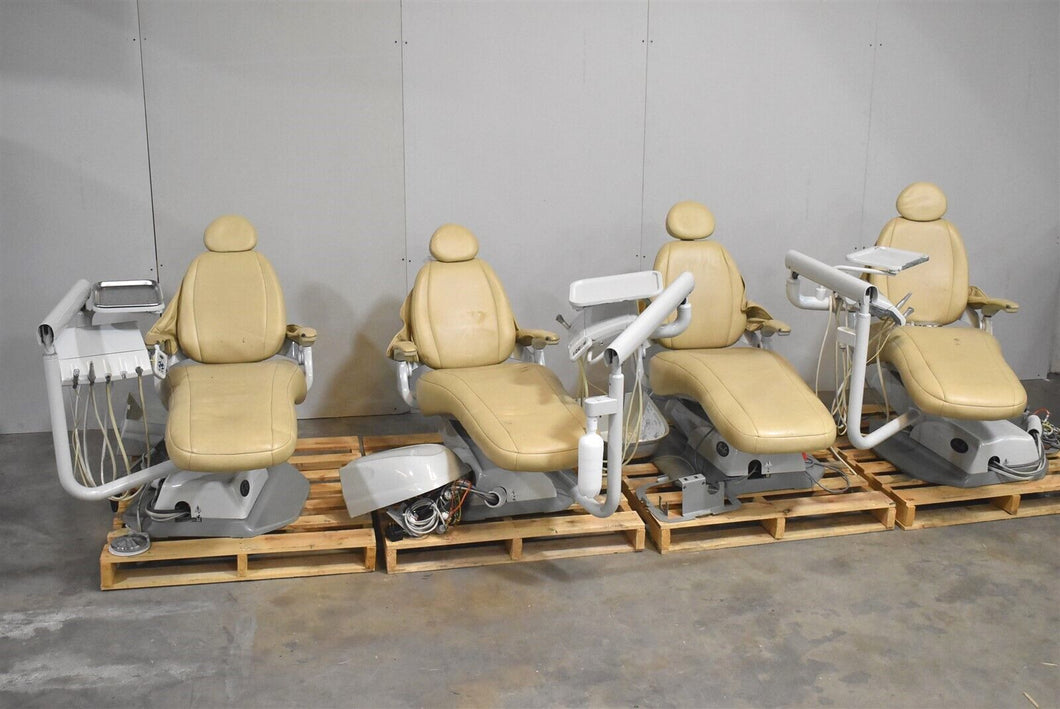Lot of 4 Pelton & Crane SP20 Yellow Operatory Chairs Package with Deliveries