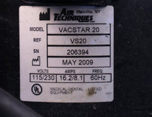 Load image into Gallery viewer, Air Techniques VacStar 20 Dental Vacuum Pump Operatory Suction System
