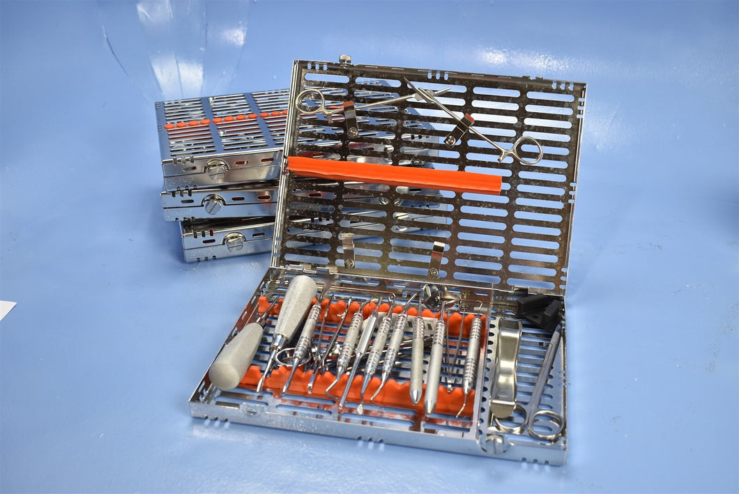 Lot of 4 Hu-Friedy Dental Restorative Instrument Kits