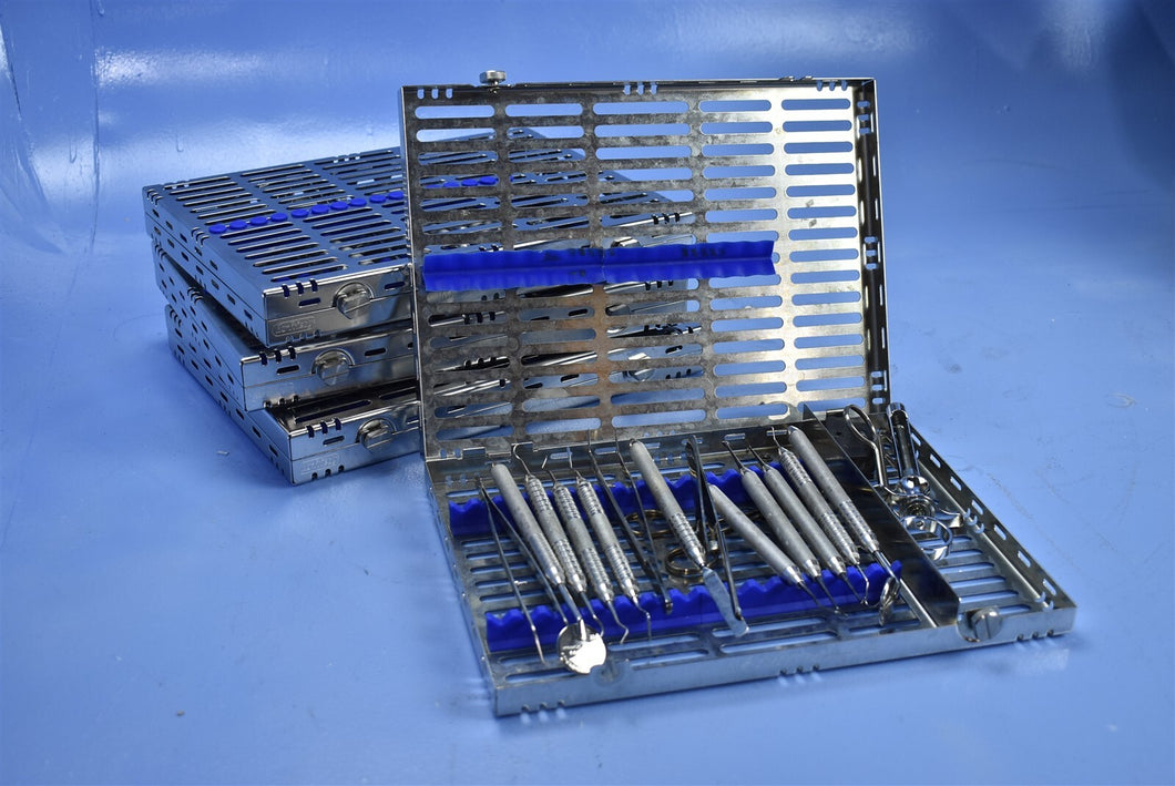 Lot of 4 Hu-Friedy Dental Restorative Instrument Kits