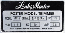 Load image into Gallery viewer, Ray Foster MT12 Heavy-Duty Dental Model Trimmer System
