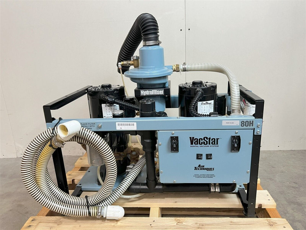 Air Techniques VacStar 80H Dental Vacuum Pump System Operatory Suction Unit