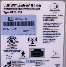 Load image into Gallery viewer, Dentsply Cavitron Jet Plus Gen 137 Dental Ultrasonic Scaler - FOR PARTS
