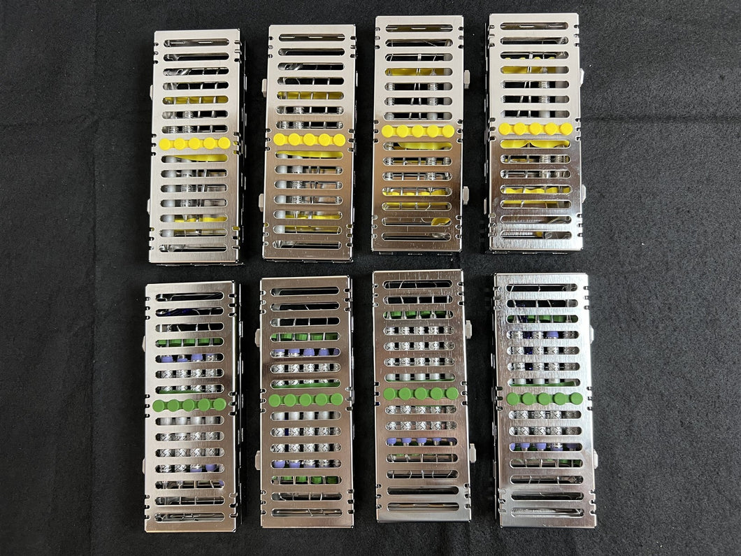 Lot of 8 Hu-Friedy Dental Basic & Prophy Exam Instrument Kits