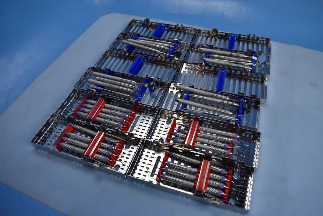 Lot of 6 Hu-Friedy Dental Instrument Cassette Kits