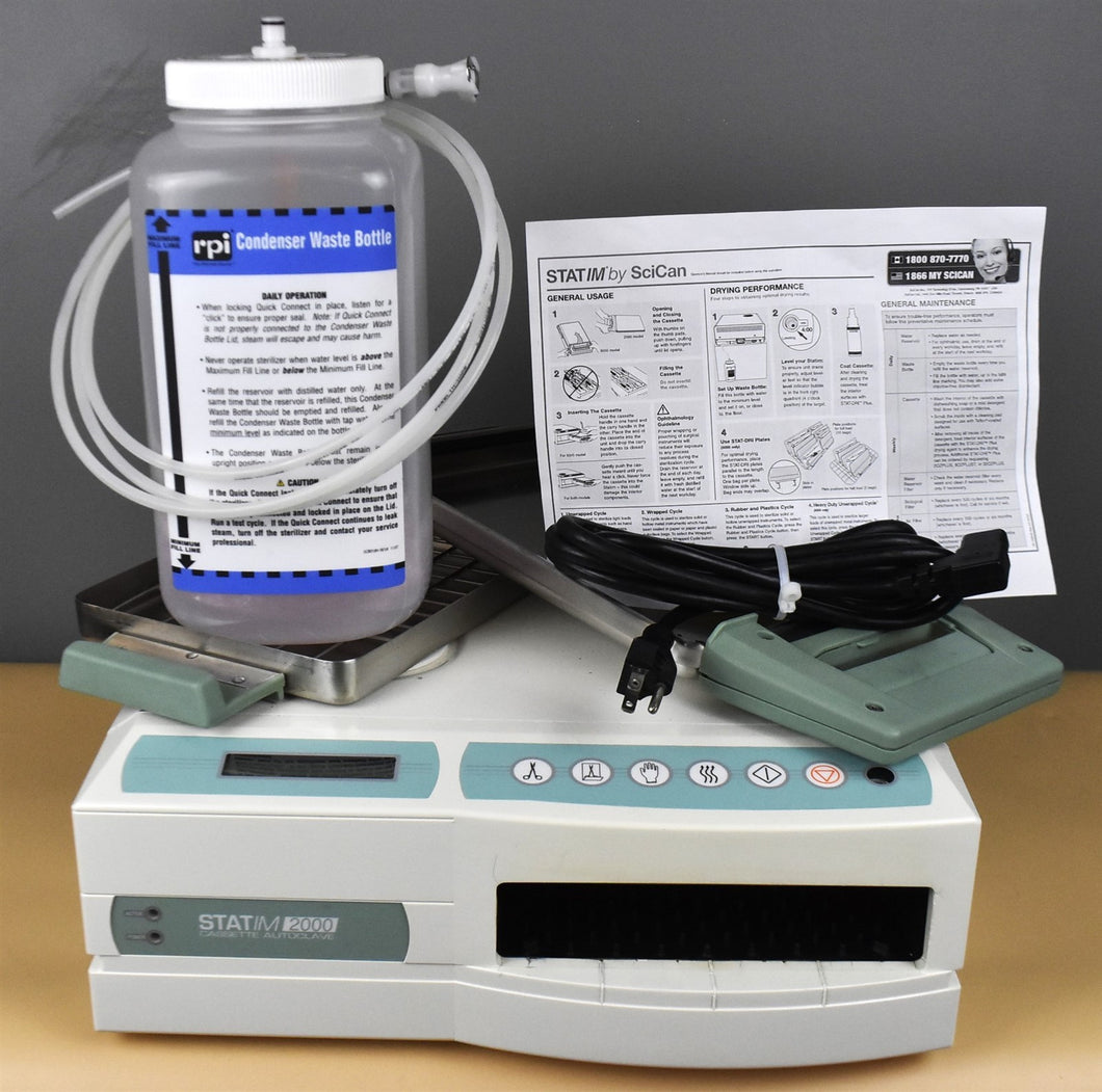 SciCan STATIM 2000 Dental Cassette Autoclave Instrument Sterilizer System