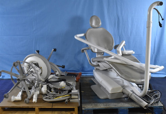 Adec 311 Dental Exam Chair with 541 12 O'Clock Rear Delivery, 375L Exam Light