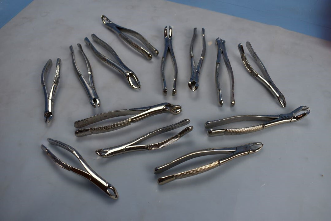 Lot of 13 Hu-Friedy Dental Dentistry Apical Extraction Forceps