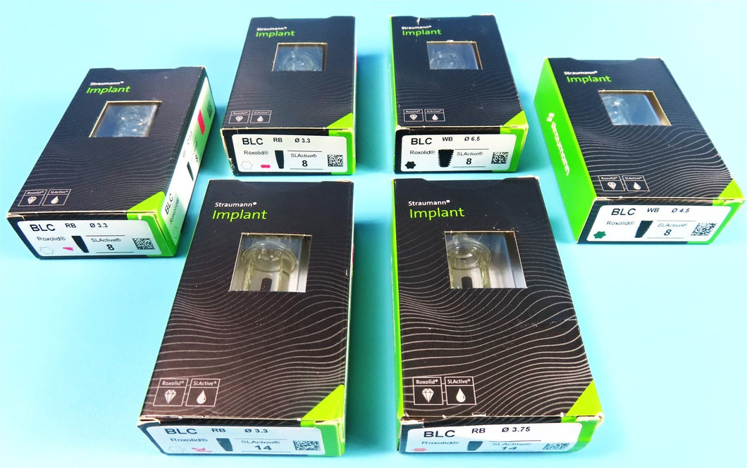 NEW UNUSED Lot of 6 Straumann BLC Dental Implant Systems