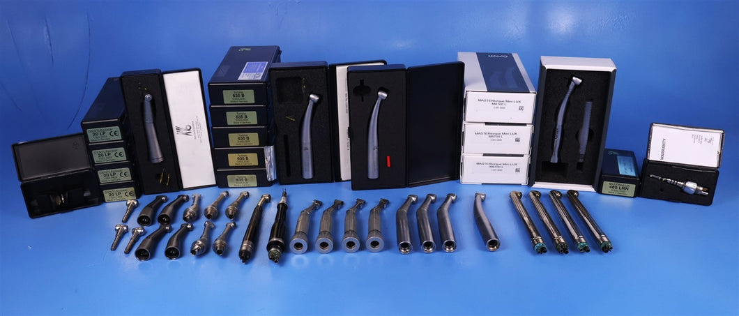 Lot of 32 Miscellaneous Manufacturer/Model Dental Handpieces