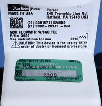 Load image into Gallery viewer, Porter MXR-3000 Dental Nitrous Oxide N2O Flowmeter System
