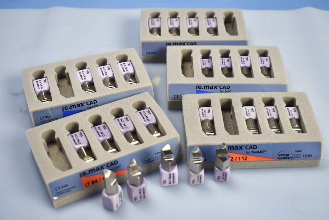 Lot of 194 Ivoclar Vivadent Dental Milling Blocks for CAD/CAM Dentistry