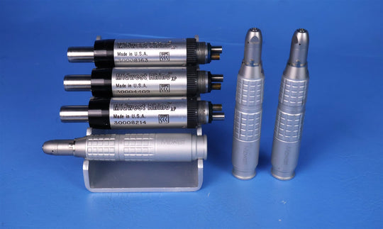 Lot of (3) Midwest Rhino XP Motors & (3) Straight Nose Cone Attachments