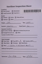 Load image into Gallery viewer, Tuttnauer EZ9 Dental Autoclave Steam Instrument Sterilizer System
