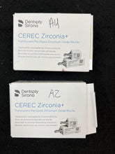 Load image into Gallery viewer, Lot of 26 Dentsply Sirona CEREC Zirconia+ Dental CAD/CAM Milling Blocks
