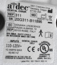 Load image into Gallery viewer, Adec 311 Dental Exam Chair with 541 12 O'Clock Rear Delivery &amp; 375L Exam Light
