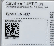 Load image into Gallery viewer, Dentsply Cavitron JET Plus Gen -137 Dental Ultrasonic Scaler/Polisher (2023)
