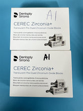 Load image into Gallery viewer, NEW UNUSED Lot of 14 Dentsply Sirona Zirconia + Dental CAD/CAM Milling Blocks
