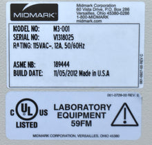 Load image into Gallery viewer, Midmark M3 Ultra Fast Dental Automatic Instrument Steam Sterilizer
