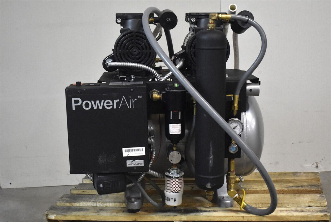 Midmark PowerAir Dental Dentistry Oil-Free Air Compressor Unit - SOLD AS-IS