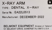 Load image into Gallery viewer, NEW UNUSED Belmont Belray II Dental Intraoral X-Ray Year: 2022
