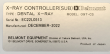 Load image into Gallery viewer, NEW UNUSED Belmont Belray II Dental Intraoral X-Ray Year: 2022

