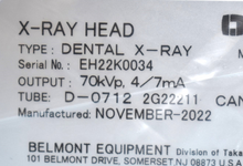 Load image into Gallery viewer, NEW UNUSED Belmont Belray II Dental Intraoral X-Ray Year: 2022

