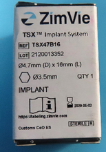 Load image into Gallery viewer, NEW UNUSED Lot of 12 Zimmer Biomet TSX Dental Implants
